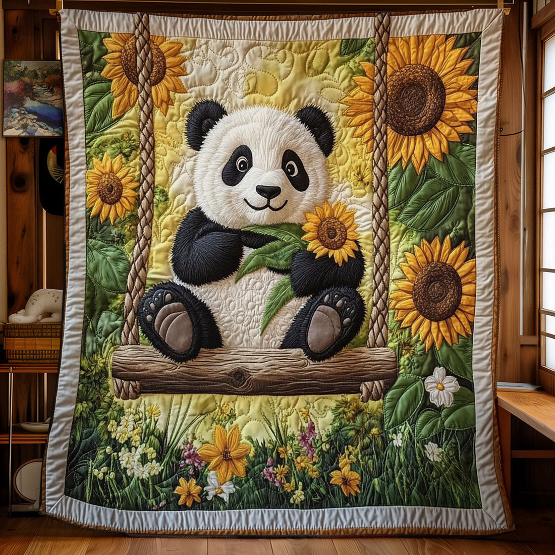 Sunny Panda Quilt Blanket