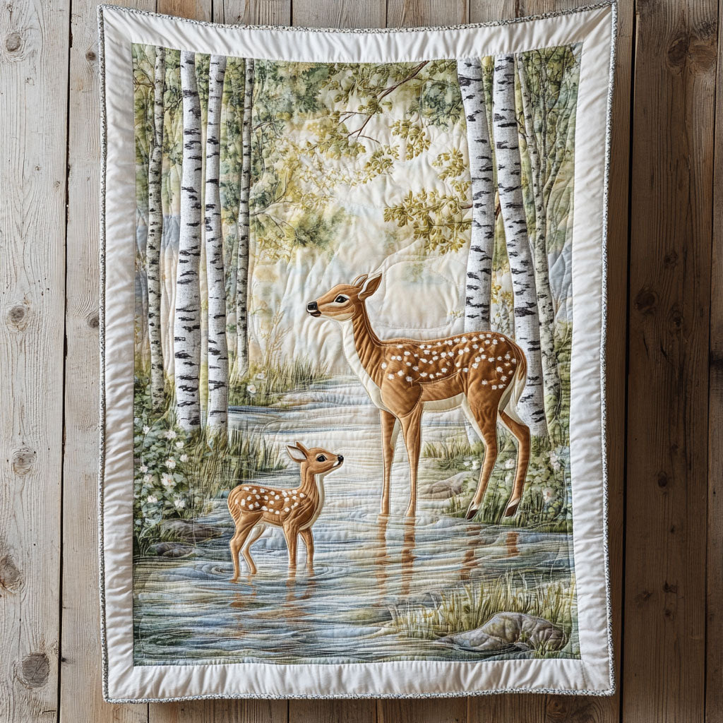 Deer Whisper Quilt Blanket