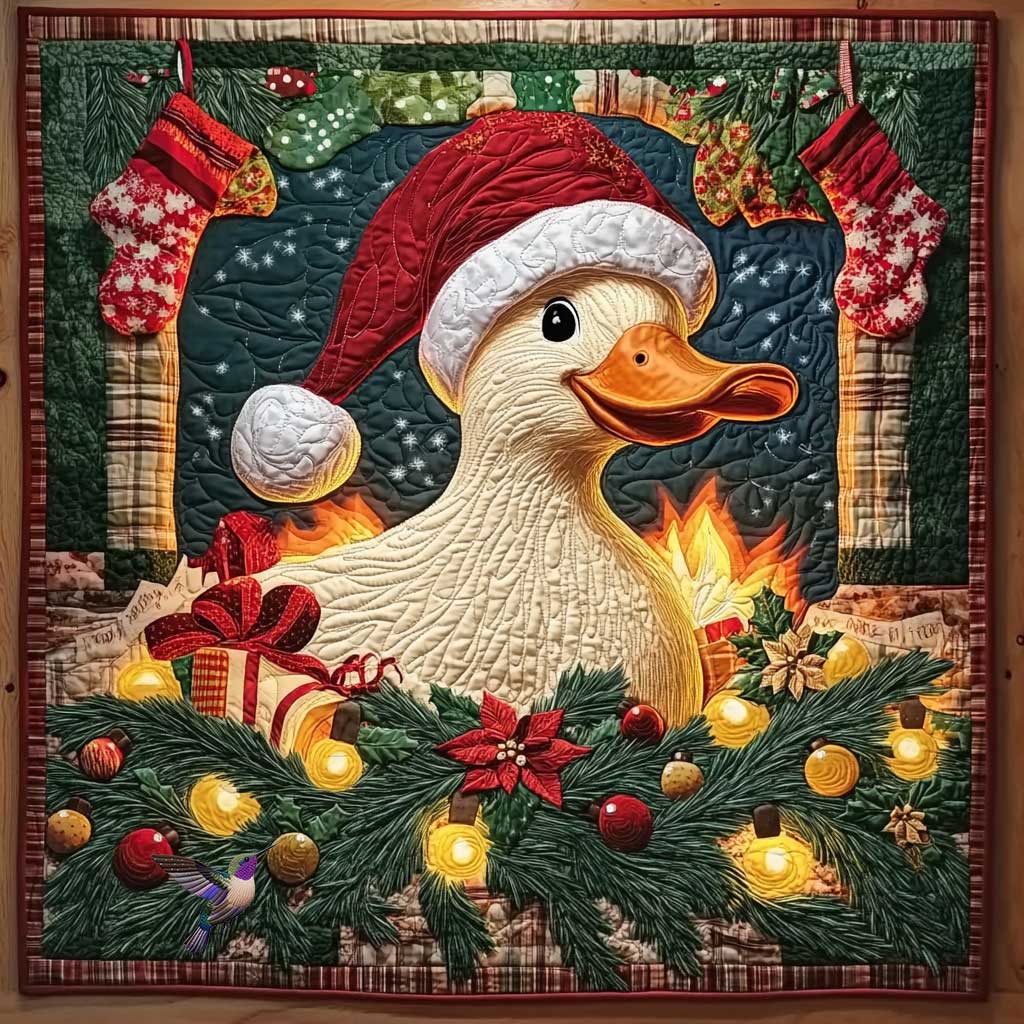 Winter Duck Quilt Blanket