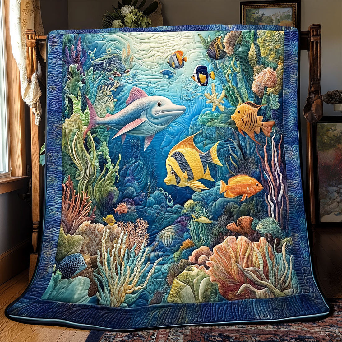 Fish Quilt Blanket