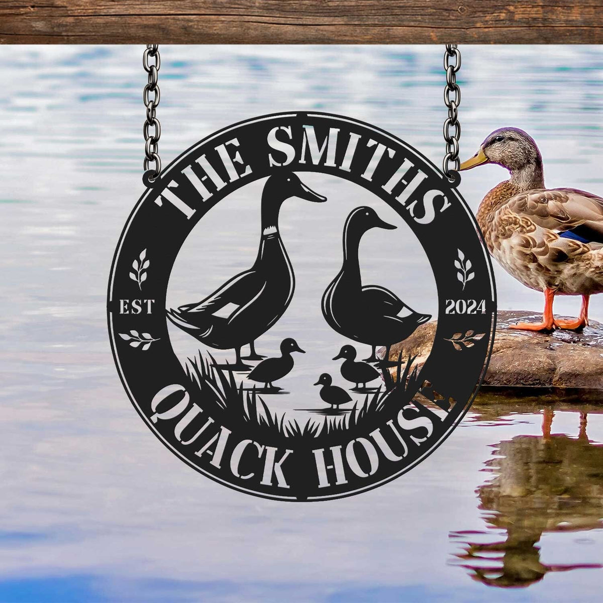 Custom Duck Farm Metal Sign, Duck Quack House sign, Farmhouse Decor