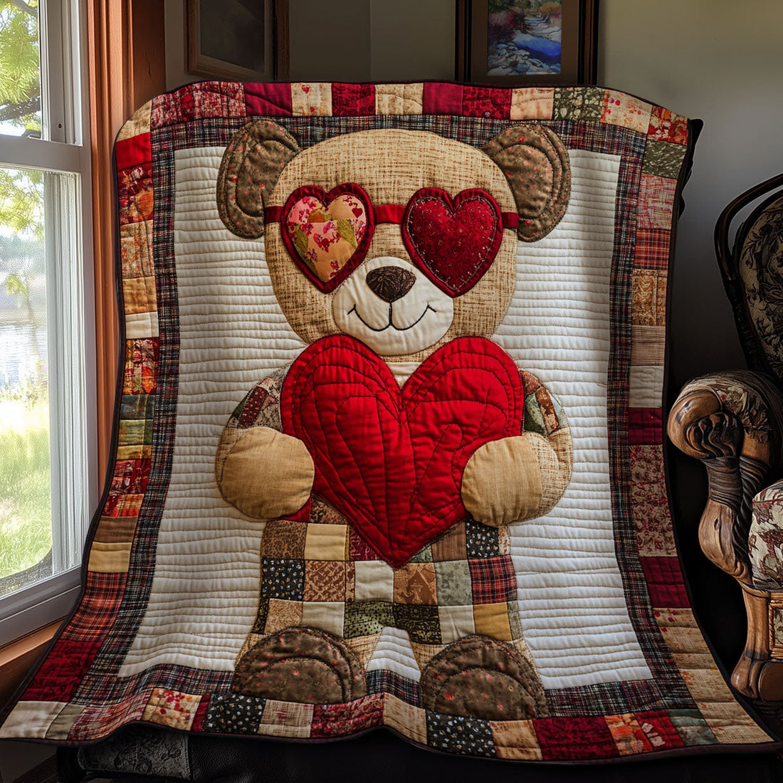 Adorable Teddy Bear Quilt Blanket