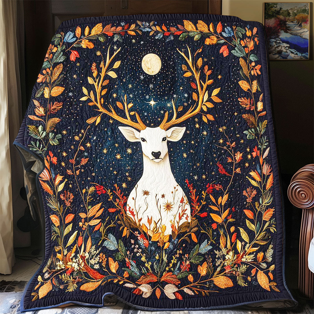 Fairy Stag Quilt Blanket
