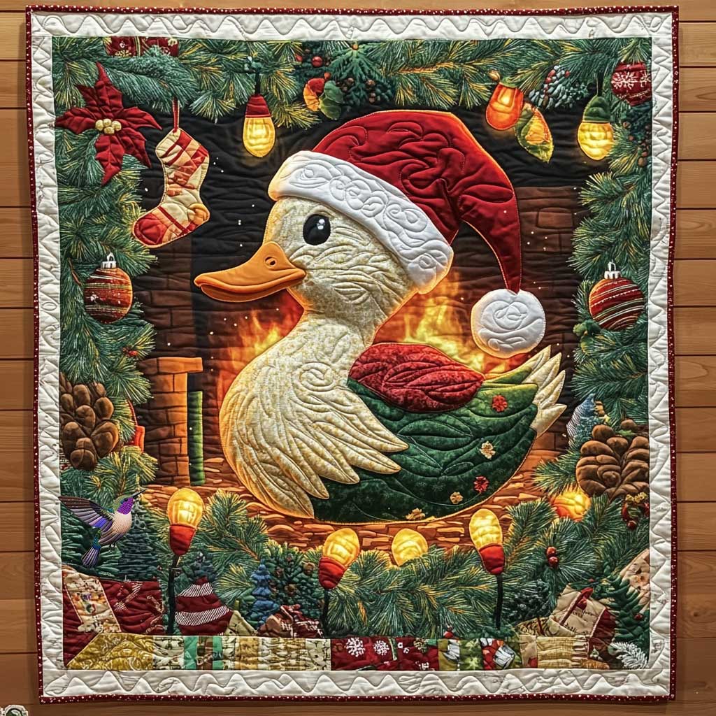 Merry Duck Quilt Blanket