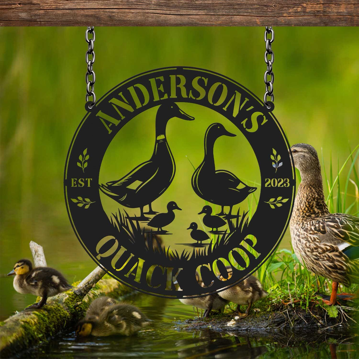 Custom Duck Farm Metal Sign, Duck Quack House sign, Farmhouse Decor