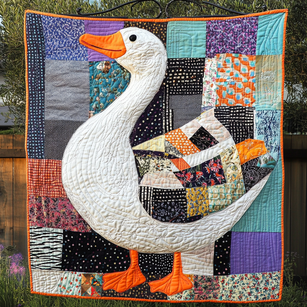 Patchwork Duck Woodland Comfort Quilt Blanket