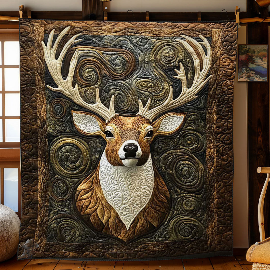 Deer Woods Quilt Blanket