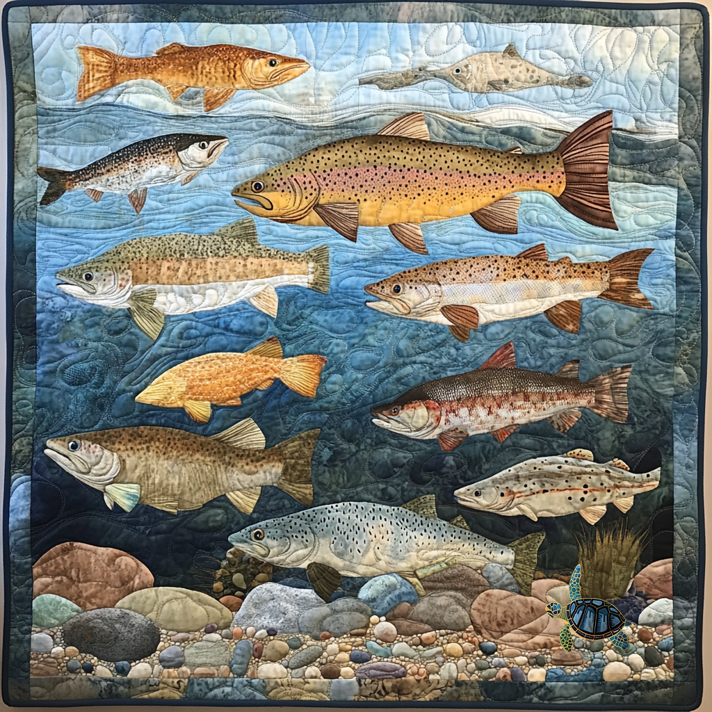Fishing Lovers Quiet Moments Quilt Blanket