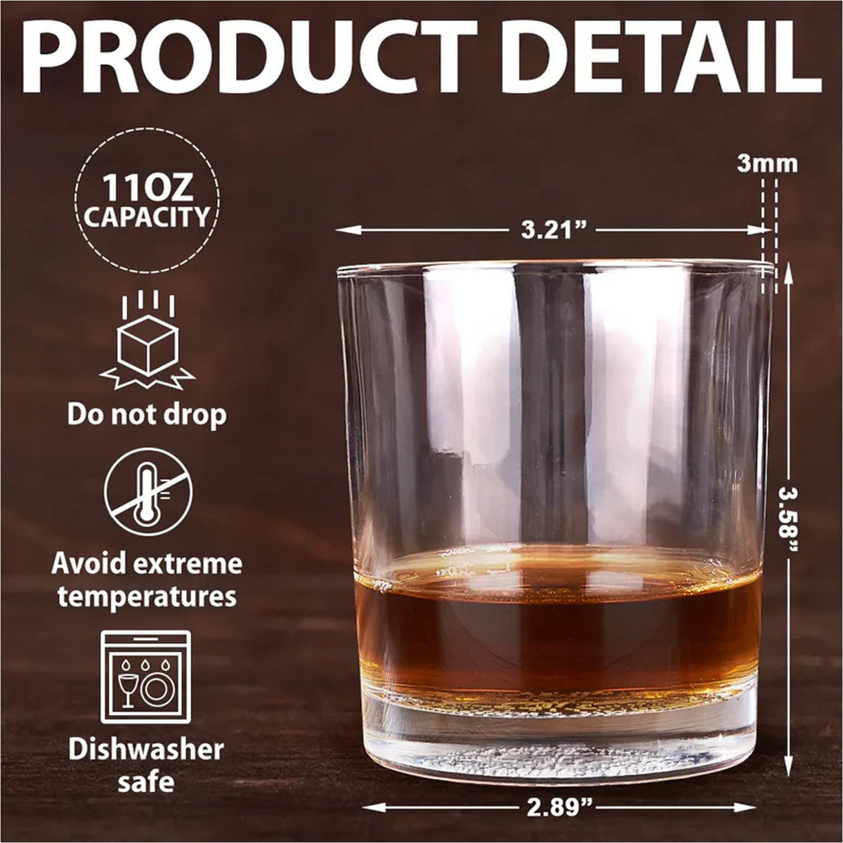 Deer Halloween Engraved Whiskey Glass – Funny Funny Finger Gifts for Hunters & Drinking Lovers,