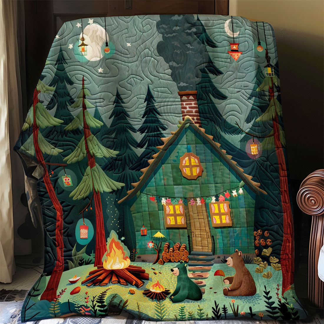 Bears Together Quiet Moments Quilt Blanket