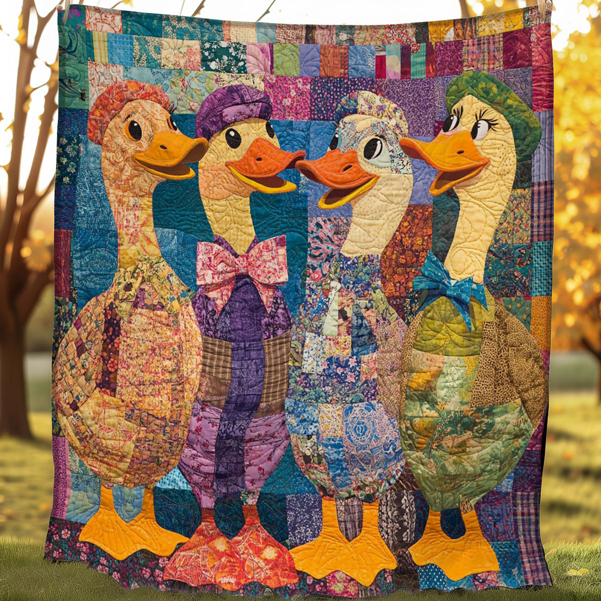 Ducks Forest Haven Quilt Blanket