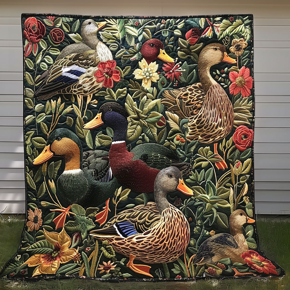 Love Ducks Quilt Blanket