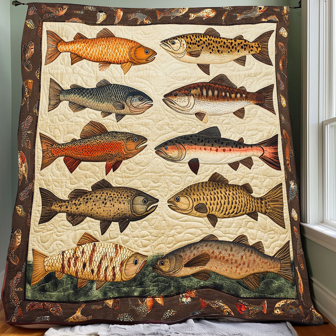 Fishing Lovers Woodland Comfort Quilt Blanket