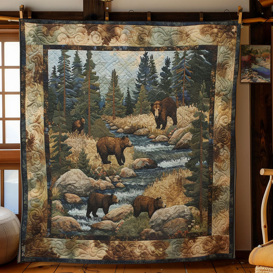 Bear Mountain Quiet Moments Quilt Blanket