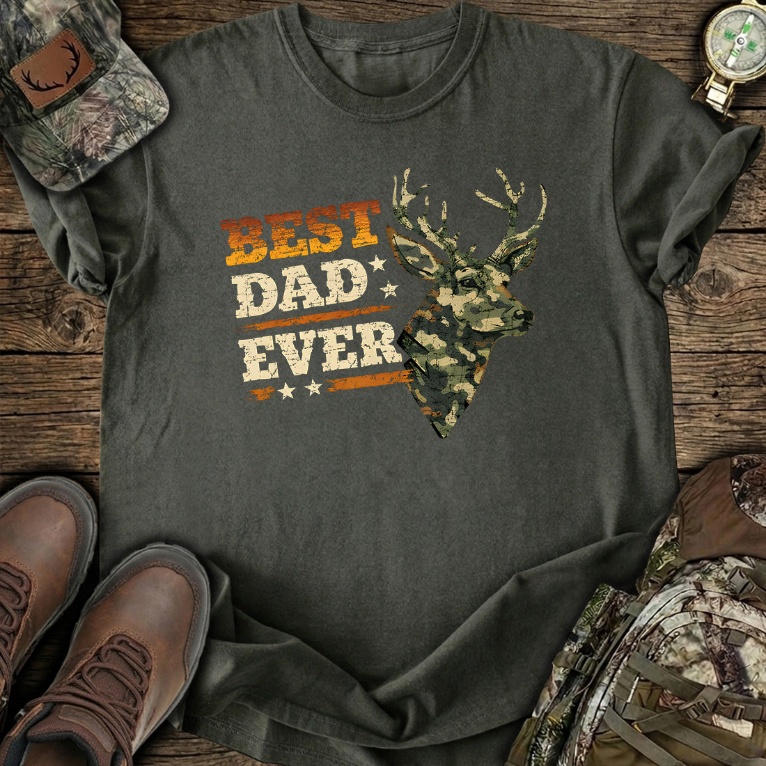 Best Dad Ever Deer T-Shirt
