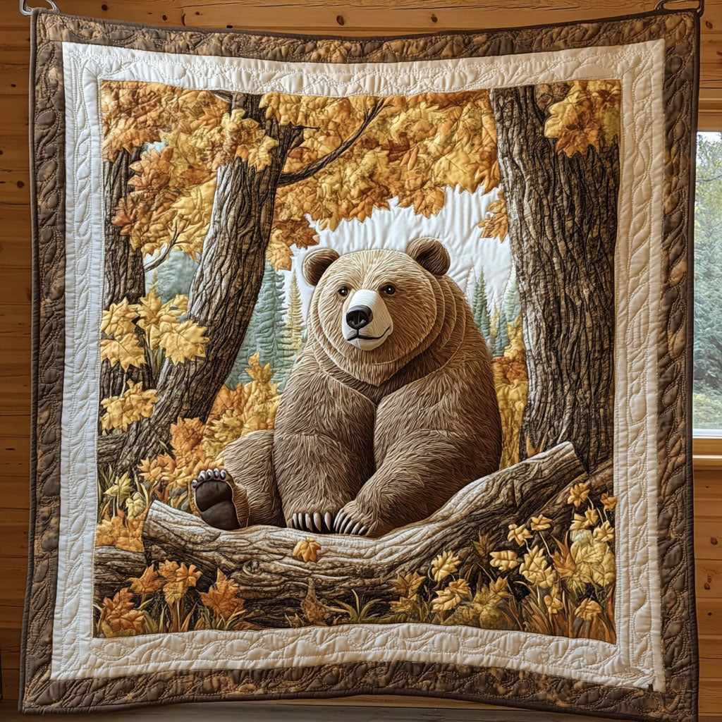 Autumn Bear Quilt Blanket