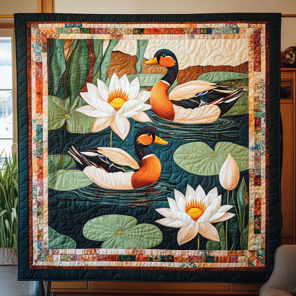 Mallard Duck Quiet Moments Quilt Blanket