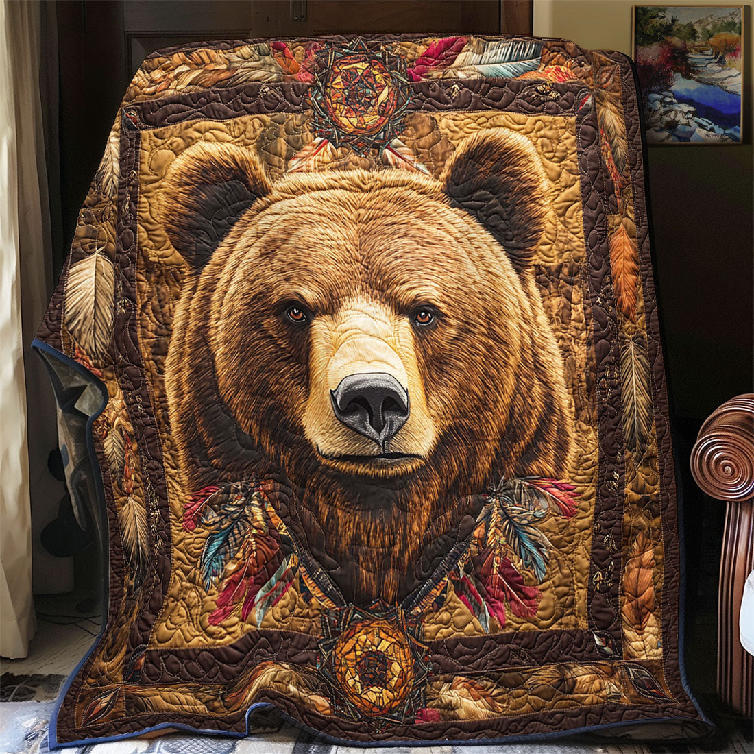 Bear Spirit Quilt Blanket