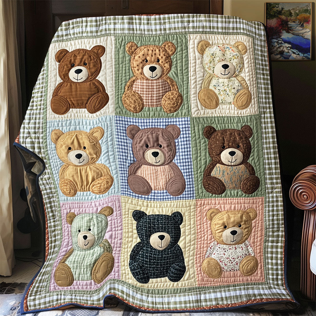 Bedtime Bears Quilt Blanket
