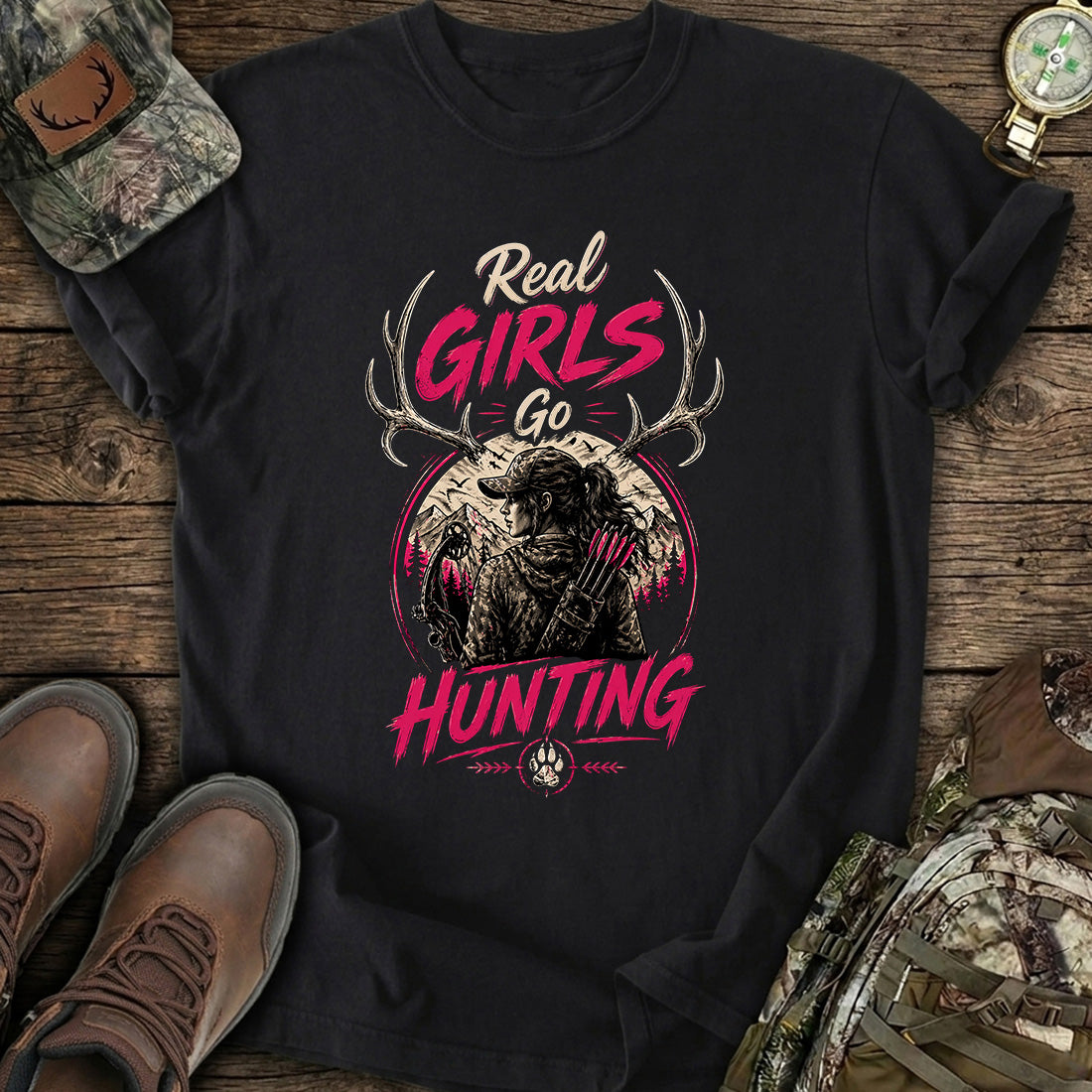 Real Girls Go Hunting T-Shirt