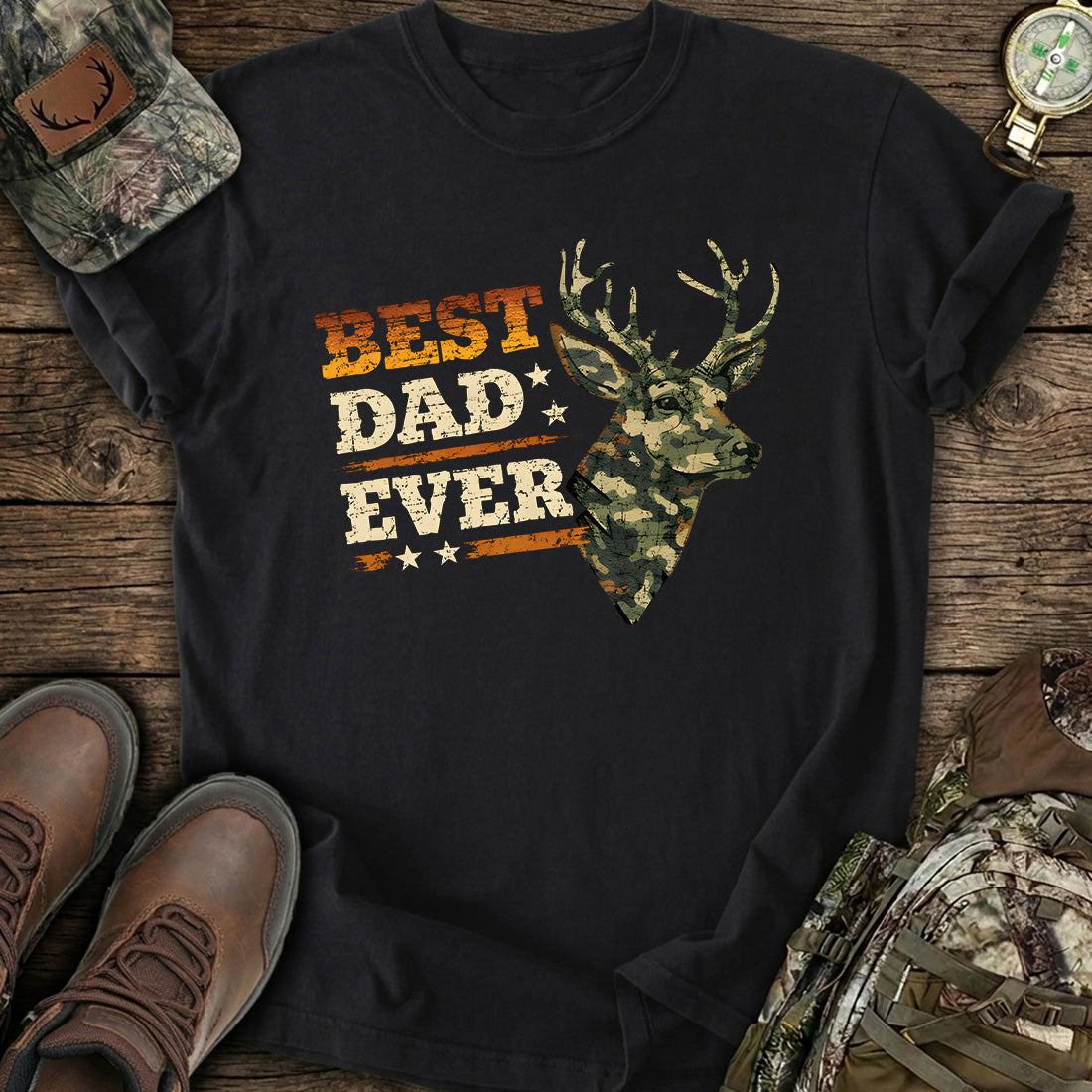 Best Dad Ever Deer T-Shirt