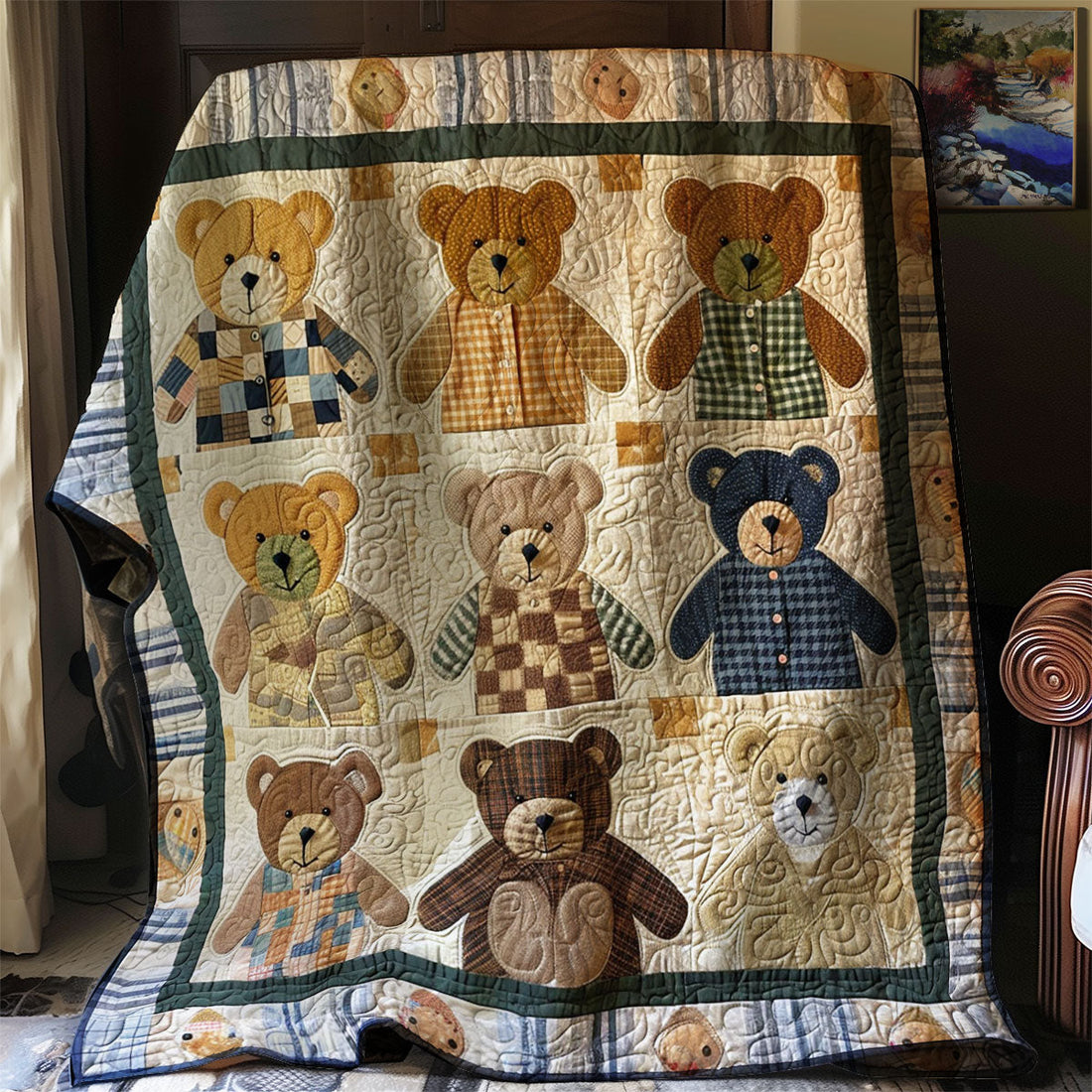 Baby Bear Woodland Comfort Quilt Blanket