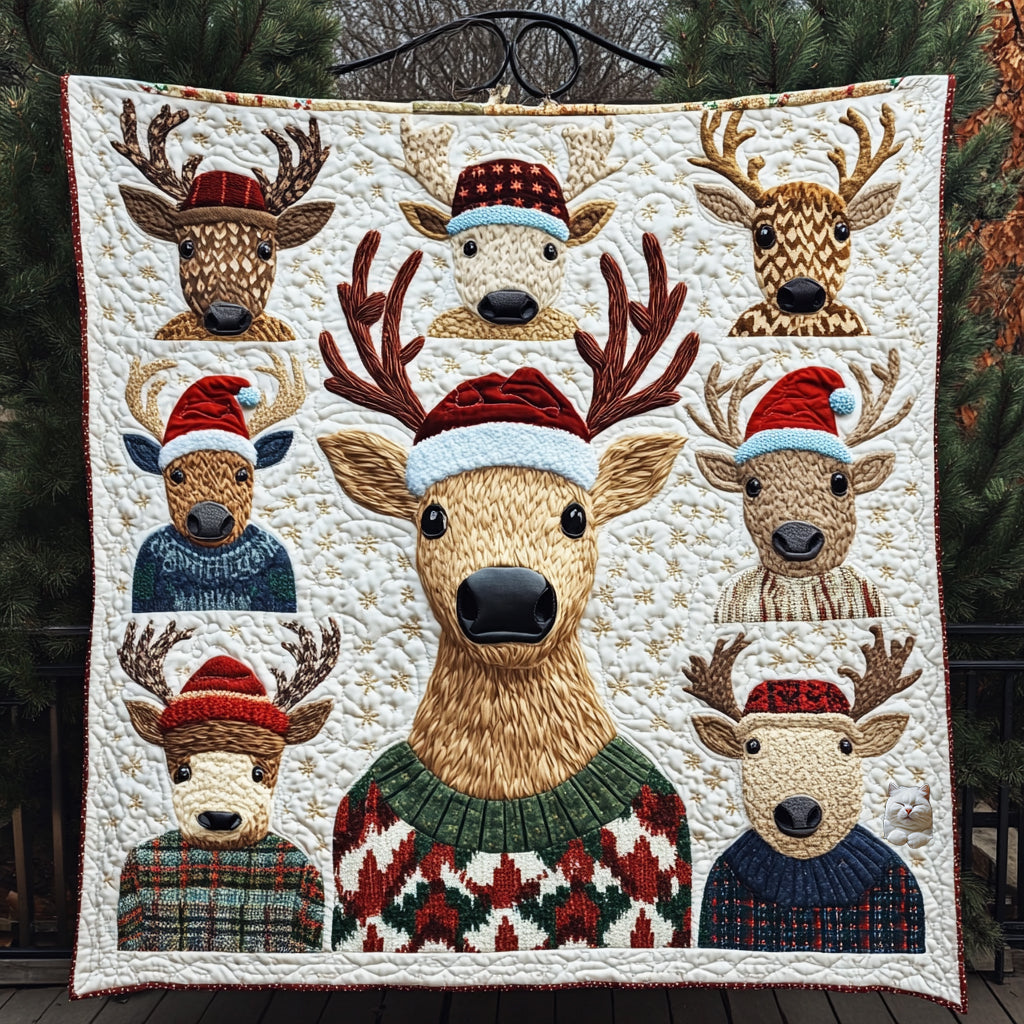Reindeer Quilt Blanket