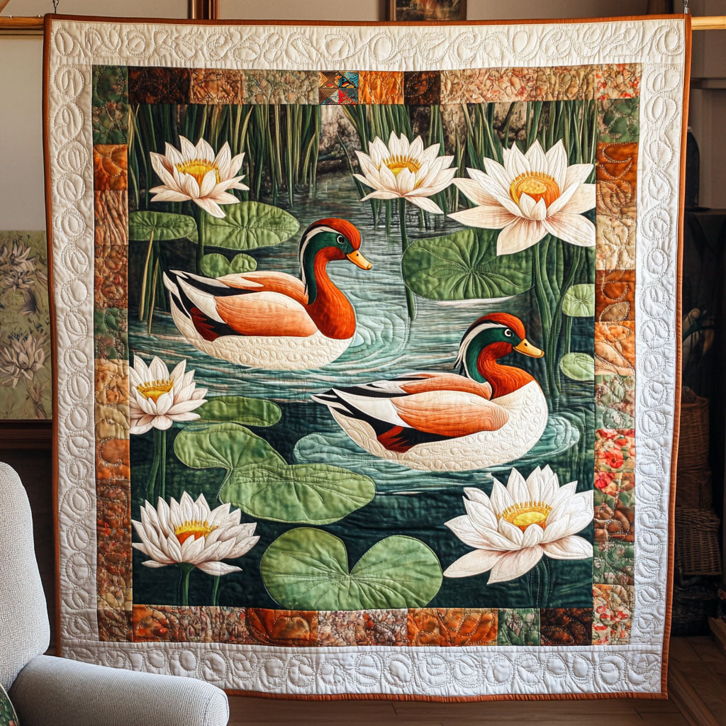 Mallard Duck Cozy Retreat Quilt Blanket