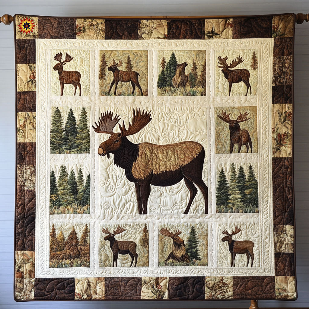 Moose Quiet Moments Quilt Blanket