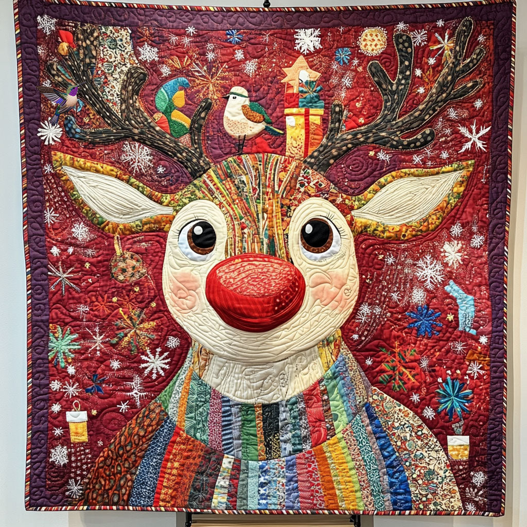 Reindeer Timeless Comfort Quilt Blanket