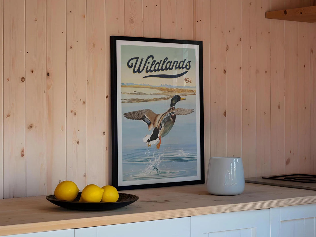 Mallard Duck Wildlands Canvas Print - Waterfowl Hunting Poster Ideal Gift for Hunters