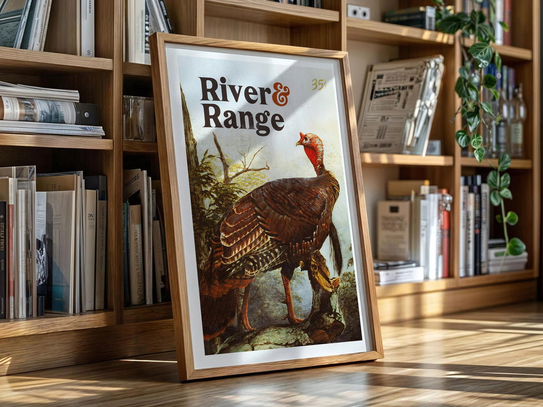 Turkey Hunting Wild Turkey Canvas Print - River & Range Hunting Scene Great Gift Hunters