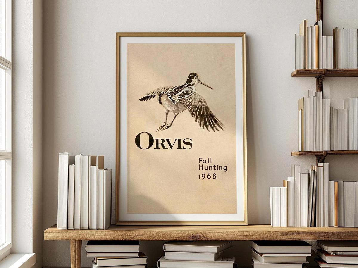 Vintage Orvis Canvas Poster - Fall Hunting 1968 Ideal Gift for Hunters & Nature Lovers