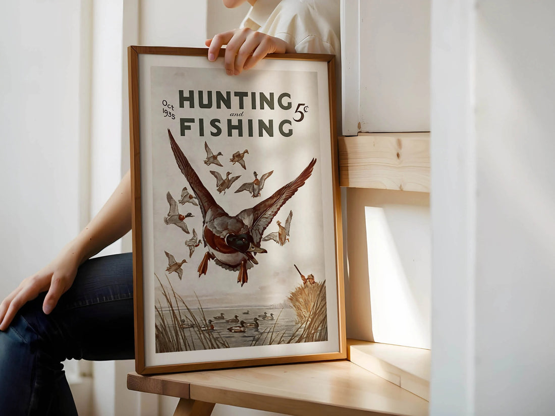 Hunting and Fishing Canvas Print - Ducks in the Sky Perfect Gift for Hunters
