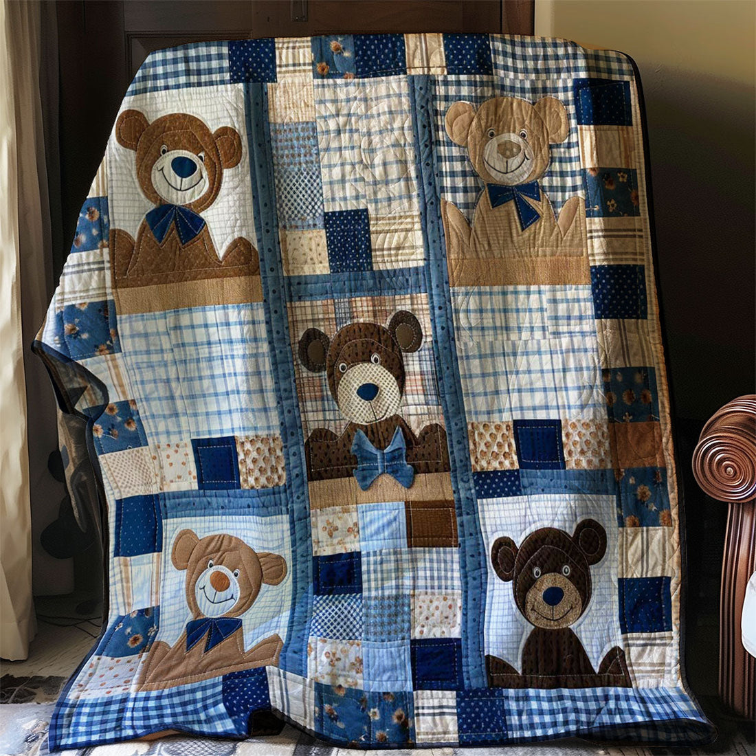 Baby Bear Forest Haven Quilt Blanket