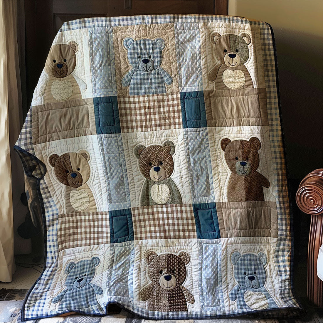 Baby Bear Soft Serenity Quilt Blanket