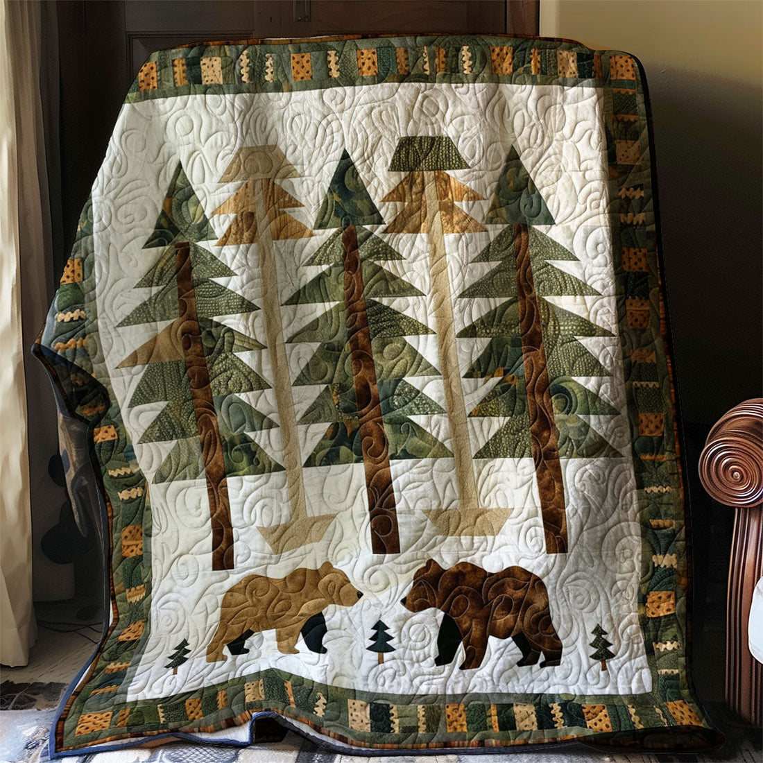 Bears Quiet Moments Quilt Blanket