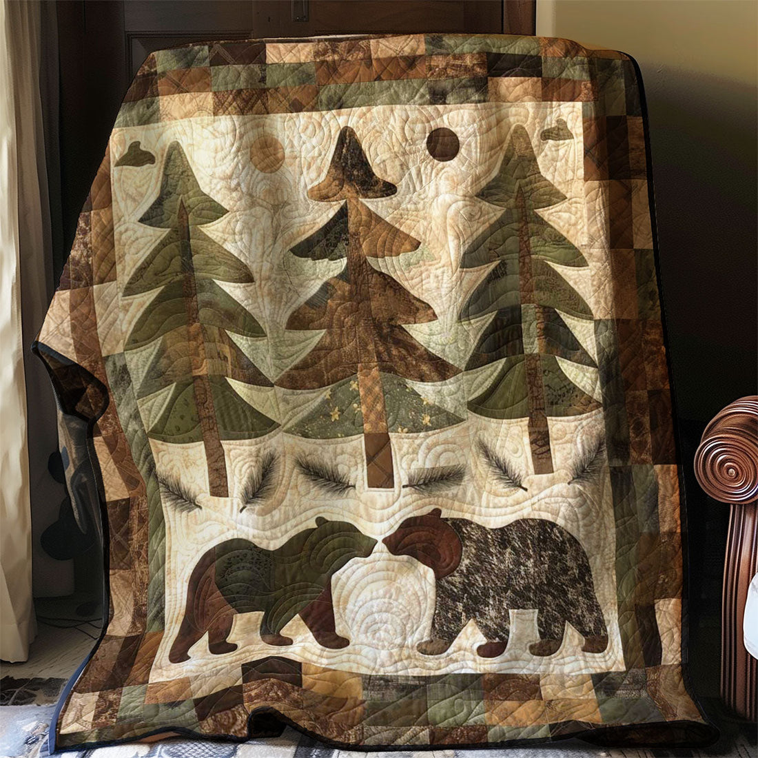 Bear Cozy Retreat Quilt Blanket