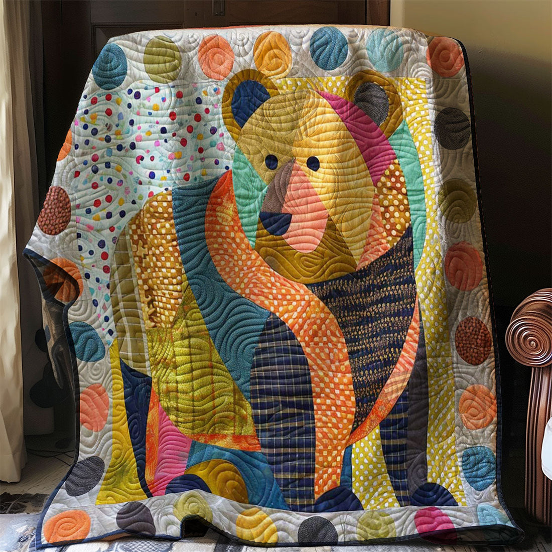 Bear Peaceful Trails Quilt Blanket