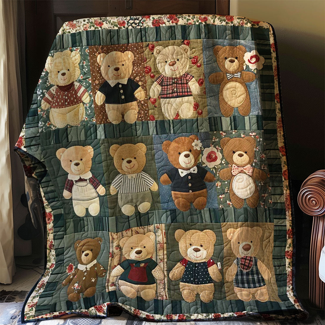 Bears Cozy Retreat Quilt Blanket
