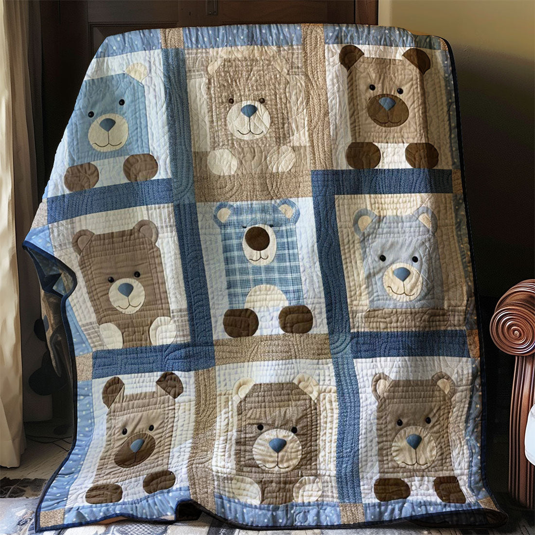 Bear Gentle Dreams Quilt Blanket