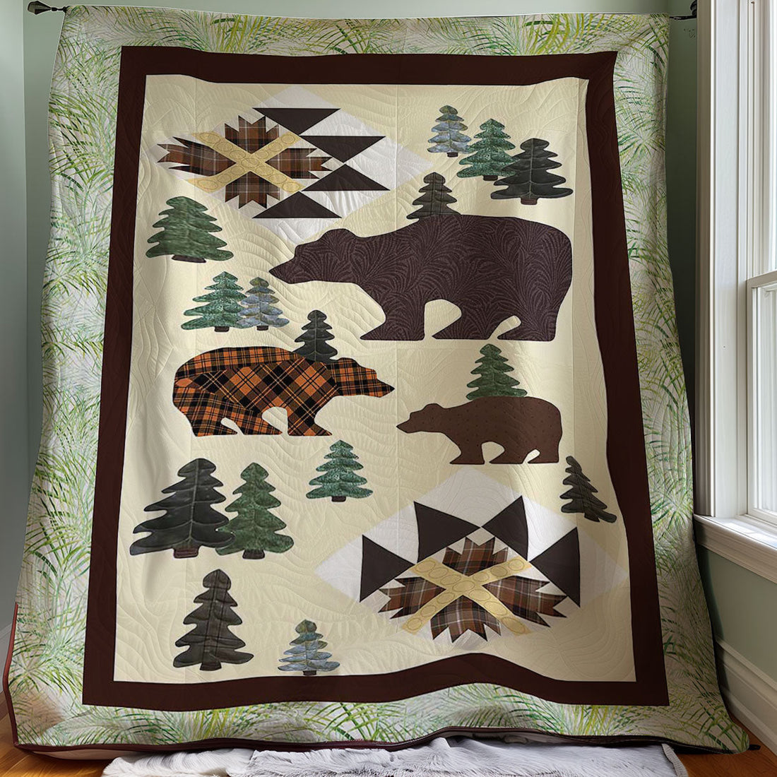 Bear Woodland Comfort Quilt Blanket