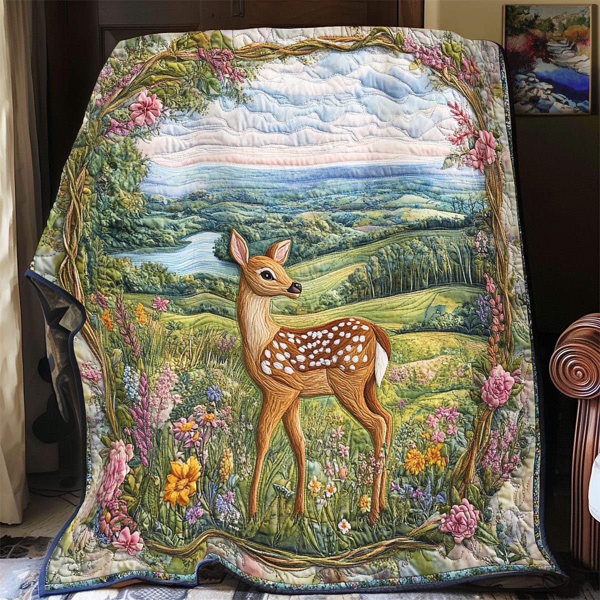 Fawn Dream Quilt Blanket