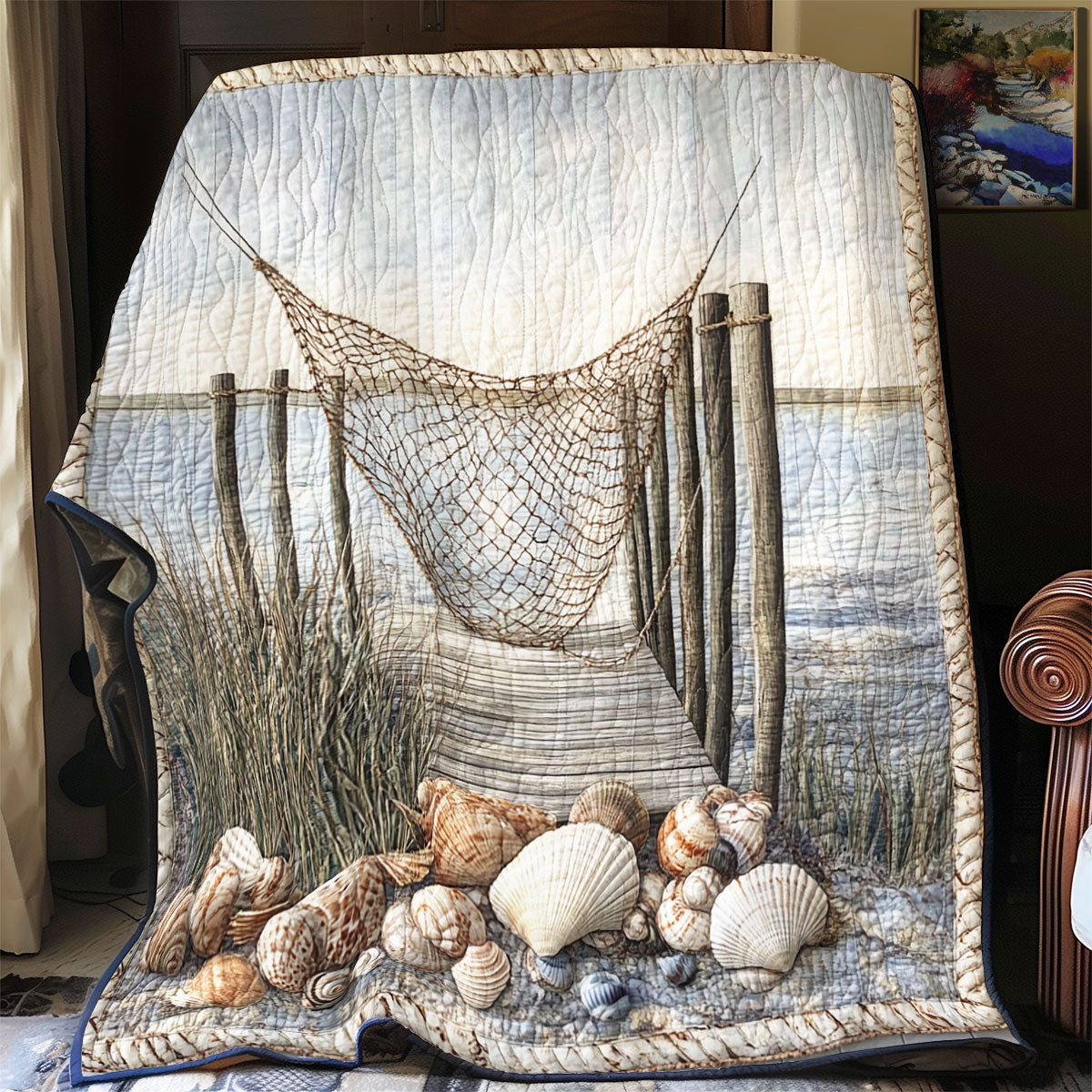 Gone Fishing Woodland Comfort Quilt Blanket