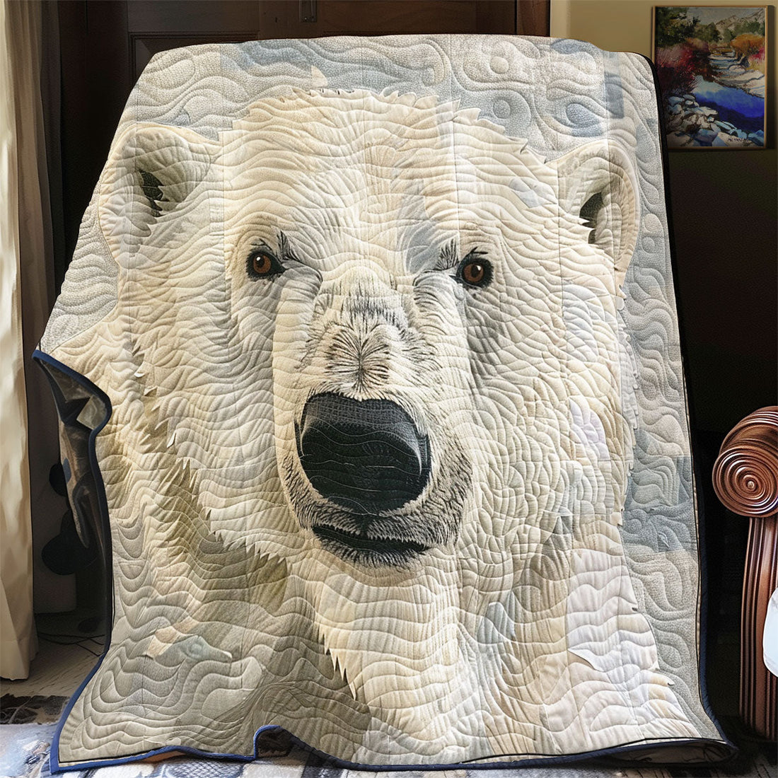 Polar Bear Quiet Moments Quilt Blanket