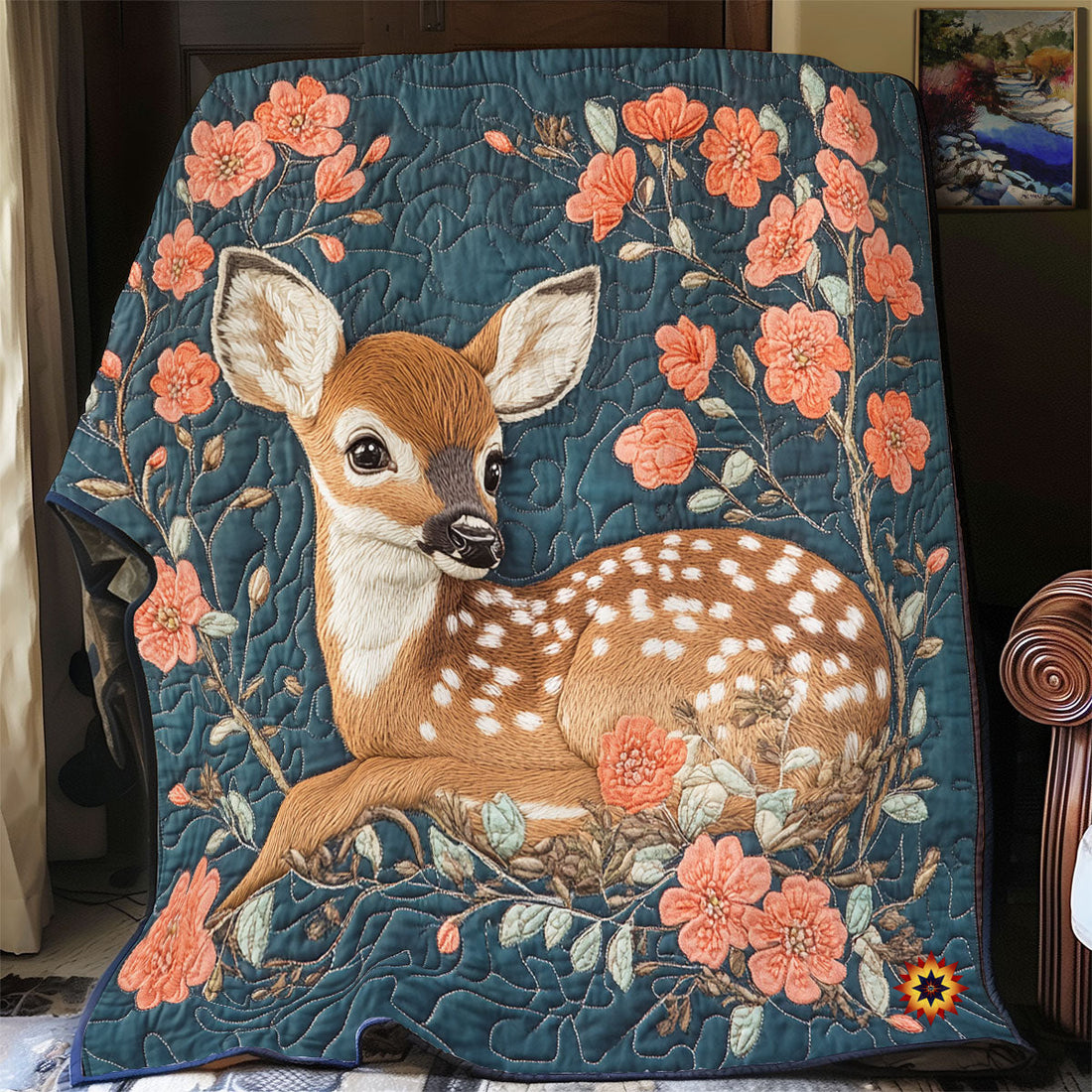 Wild Fawn Quilt Blanket