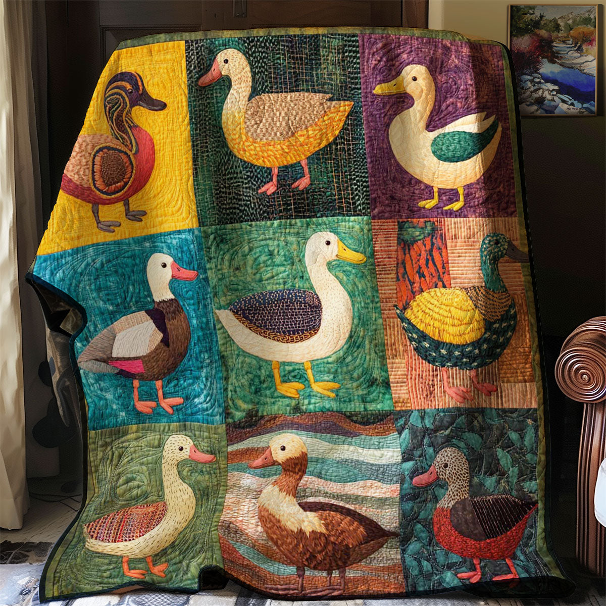 Duck Cozy Retreat Quilt Blanket