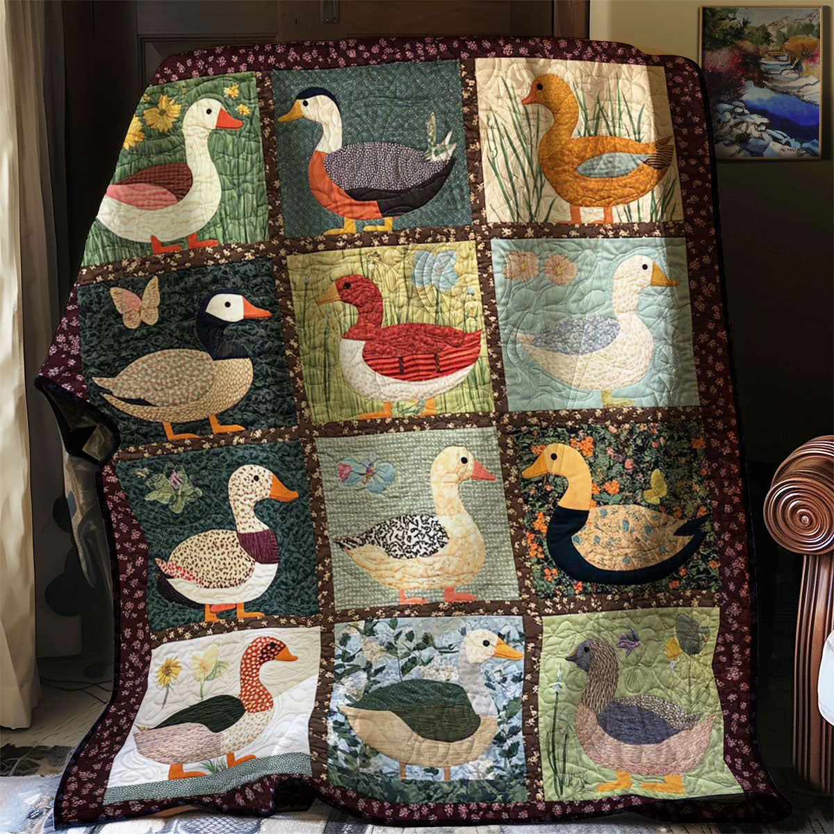 Ducks Woodland Comfort Quilt Blanket