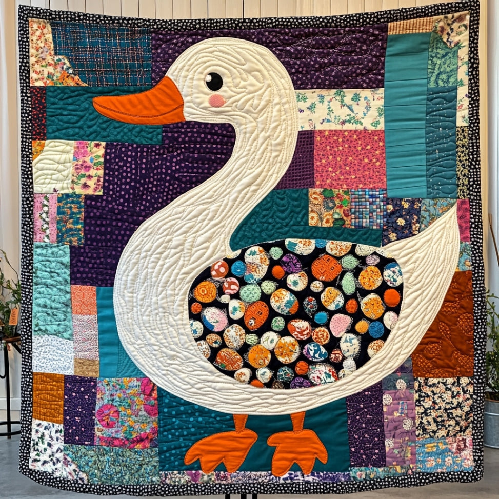 Patchwork Duck Quiet Moments Quilt Blanket