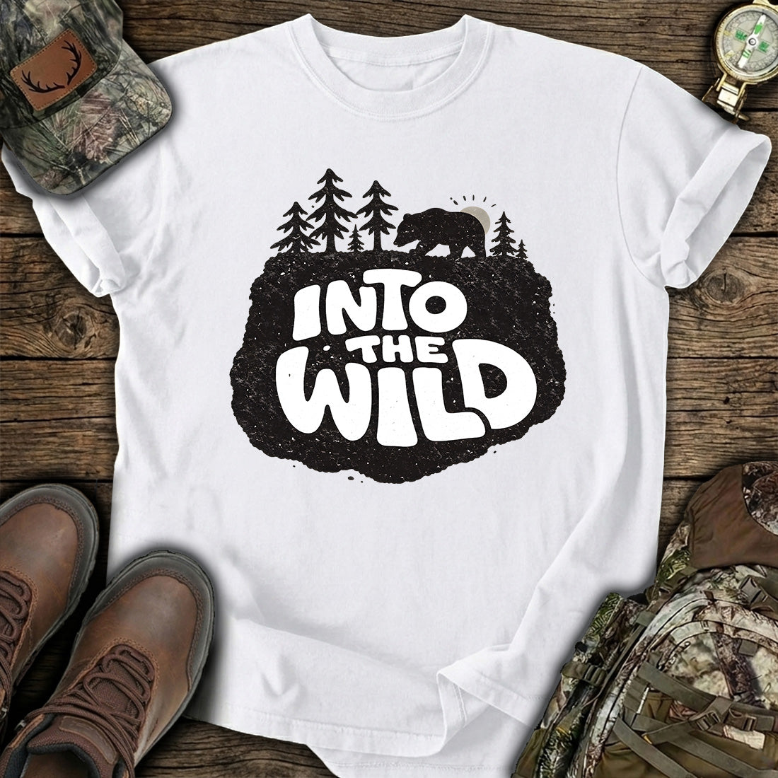 Into The Wild Bear Forest T-Shirt